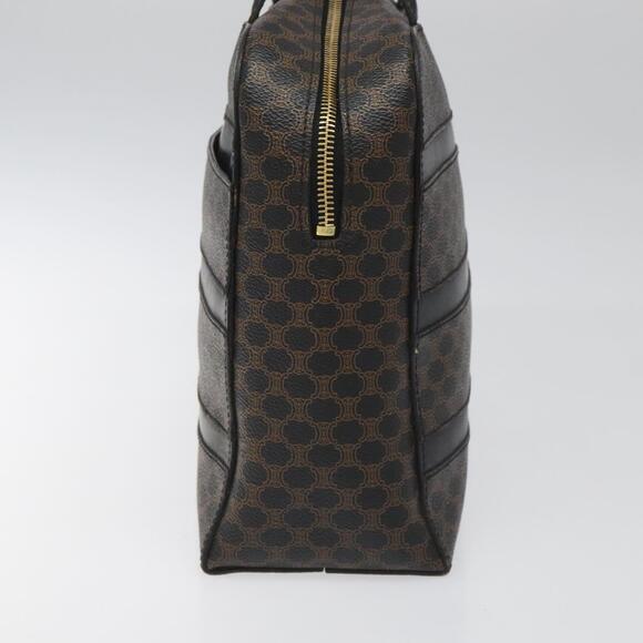 CELINE Macadam Canvas Hand Bag Pvc Leather Black - Picture 5 of 13